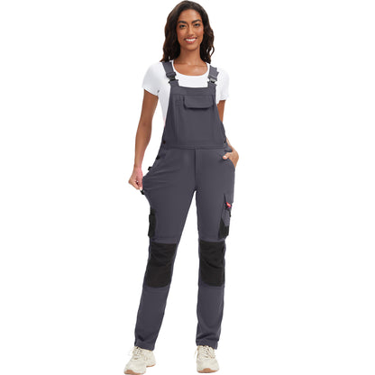 WORK IDEA Damen-Arbeitslatzhose mit guter Dehnbarkeit, vielen Taschen und teilweiser Verwendung von Cordura-Gewebe für erhöhte Abriebfestigkeit, geeignet für Verschiedene Arbeitsumgebungen