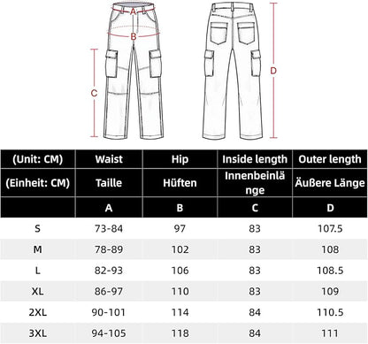 WORK IDEA Women's Hiking Trousers, Stretch Slim Fit, Water Resistant, Outdoor Hiking Trousers