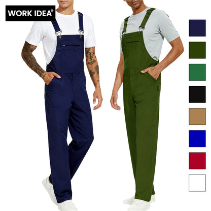 Salopette pour homme WORK IDEA, vêtement de travail, combinaison légère et tendance avec poches 