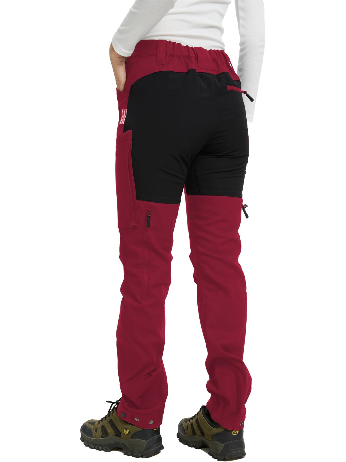 WORK IDEA Women's Hiking Trousers, Stretch Slim Fit, Water Resistant, Outdoor Hiking Trousers