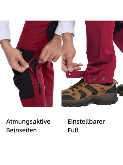 WORK IDEA Women's Hiking Trousers, Stretch Slim Fit, Water Resistant, Outdoor Hiking Trousers