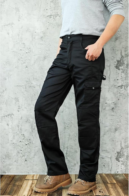 WORK IDEA Mens Work Trousers - Camouflage Trousers Mens Cargo Trousers with Inside Knee Pockets