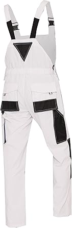 WORK IDEA Mens Work Dungarees Oxford Knee Pockets Durable Canvas