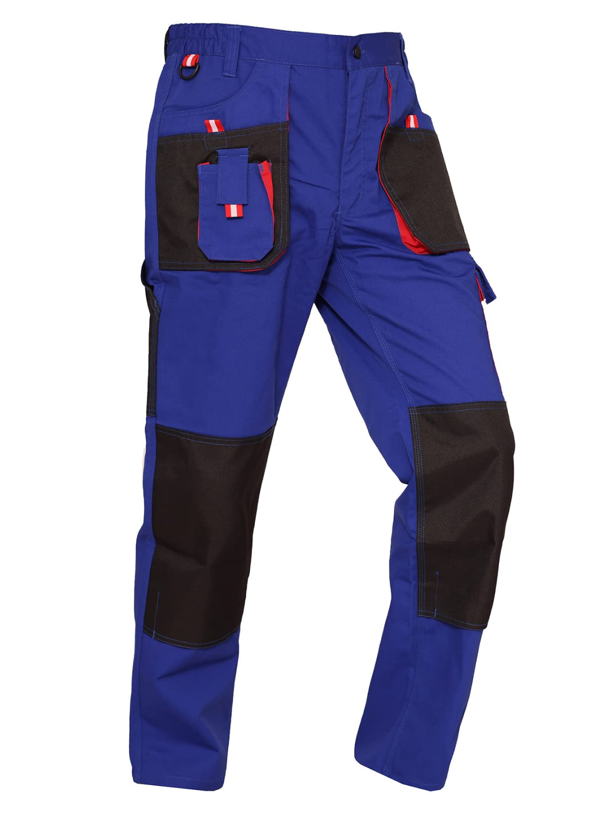 WORK IDEA Mens Work Trousers Oxford Knee Pockets Heavy Duty Canvas