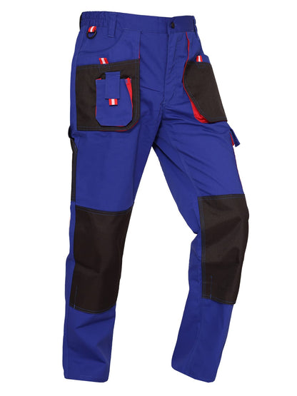 WORK IDEA Mens Work Trousers Oxford Knee Pockets Heavy Duty Canvas