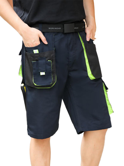 WORK IDEA Short Men's Work Shorts Multi Pocket Men's Cargo Trousers for Summer