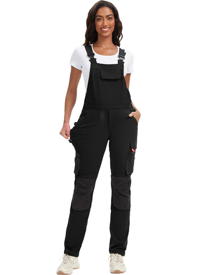 WORK IDEA Damen-Arbeitslatzhose mit guter Dehnbarkeit, vielen Taschen und teilweiser Verwendung von Cordura-Gewebe für erhöhte Abriebfestigkeit, geeignet für Verschiedene Arbeitsumgebungen