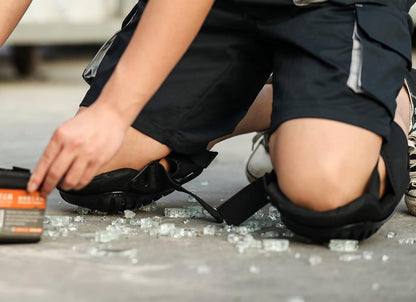 WORK IDEA - Professional gel knee pads for work, knee protection with premium foam, durable and highly elastic straps for quick closure