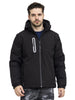 Softshell Jacket Men's Water-Repellent Breathable 2-in-1 Vest Removable Sleeves + Hood Rain Jacket Winter Work Jacket Outdoor Hiking
