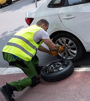 WORK IDEA Reflective Vest for Car, Reflective Vest is Certified, 360 Degree Reflective Safety Vest for Car, Motorcycle, Bicycle