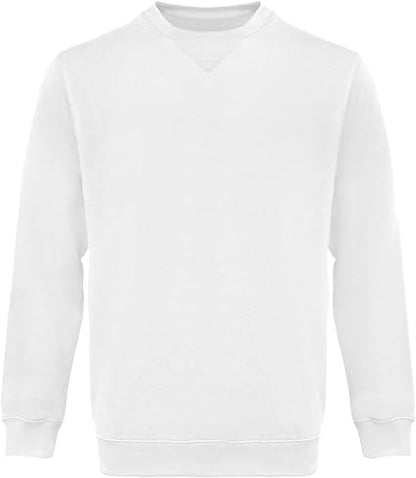 WORK IDEA Men's Crewneck Sweatshirt Work Wear Pullover Men's Basic Work Jumper