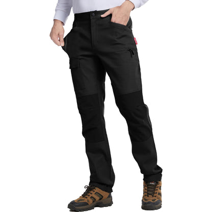 WORK IDEA Men's Hiking Trousers Stretch Slim Fit Waterproof Outdoor Hiking Trousers