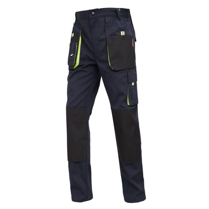 WORK IDEA Mens Work Trousers Oxford Knee Pockets Heavy Duty Canvas
