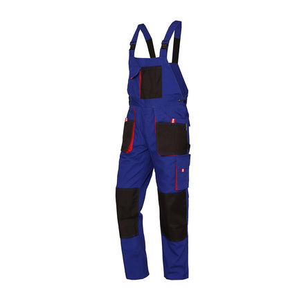 WORK IDEA Mens Work Dungarees Oxford Knee Pockets Durable Canvas