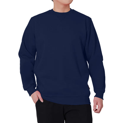 WORK IDEA Men's Crewneck Sweatshirt Work Wear Pullover Men's Basic Work Jumper