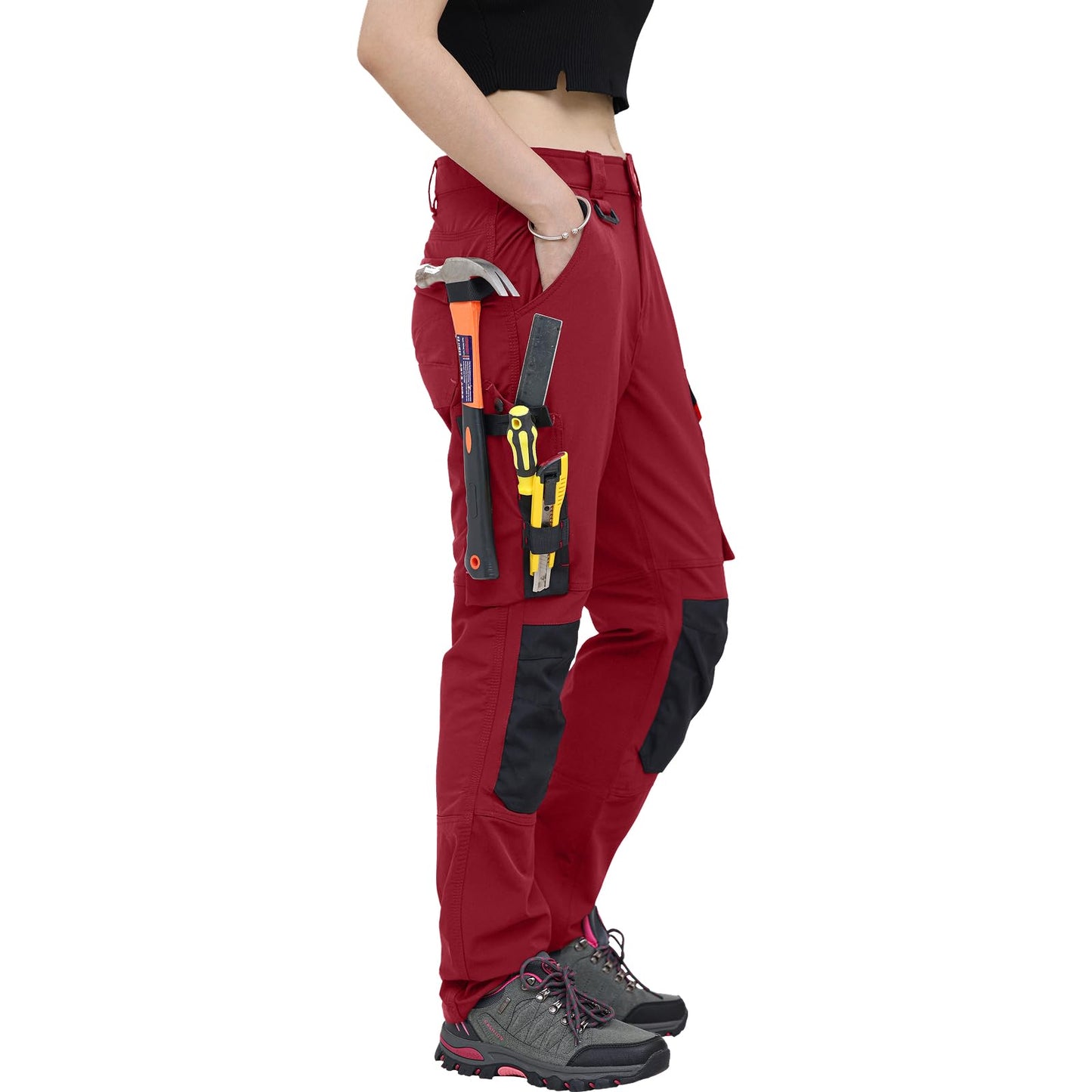 WORK IDEA Women's Slim-Fit Stretch Work Trousers: Cordura Fabric in Critical Areas, Heavy Duty, Elegant, Suitable for Highest Demands