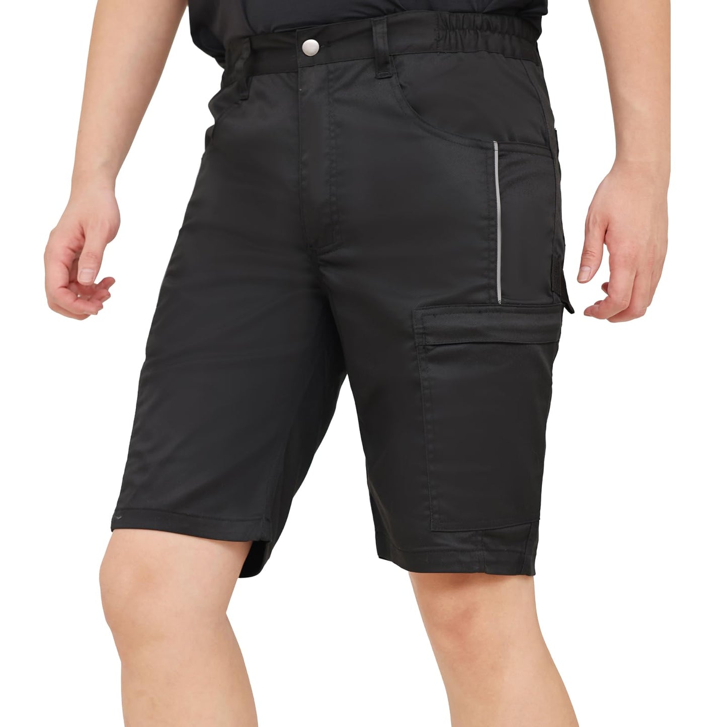 WORK IDEA Men's Stretch Work Shorts with Numerous Pockets and Tool Pockets