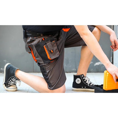 WORK IDEA Short Men's Work Shorts Multi Pocket Men's Cargo Trousers for Summer