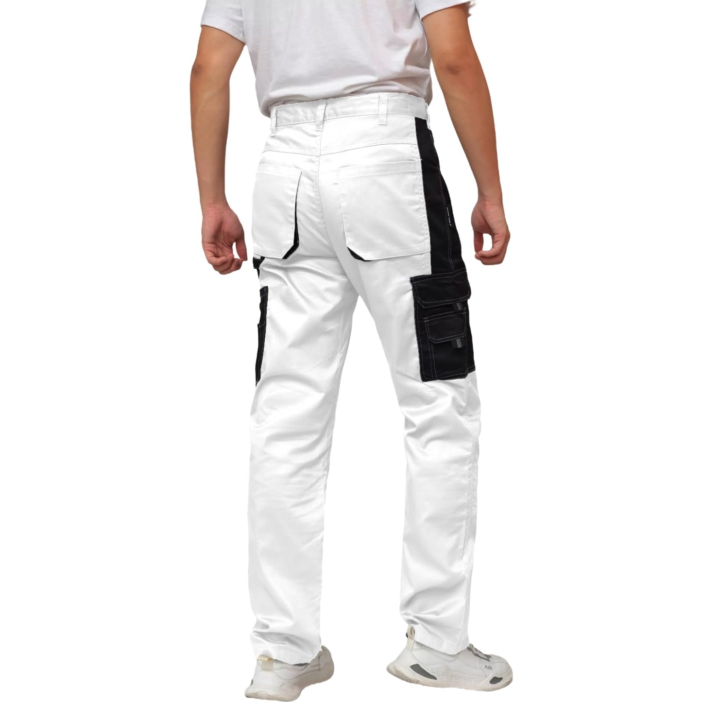 WORK IDEA Mens Work Trousers - Camouflage Trousers Mens Cargo Trousers with Inside Knee Pockets