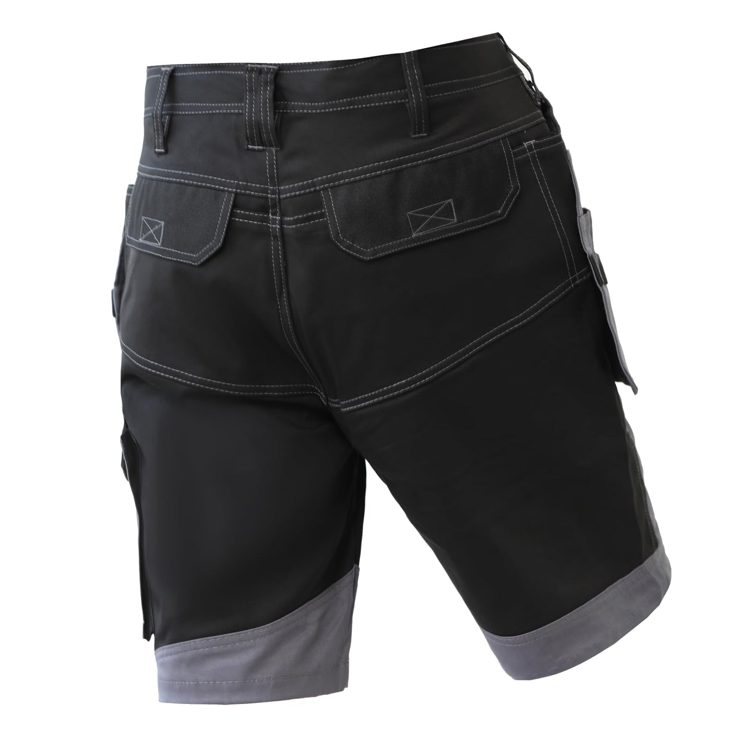 WORK IDEA Builder Work Shorts for Men - Durable Summer Combat Shorts - Multi Pocket Detachable Flight Pocket Shorts