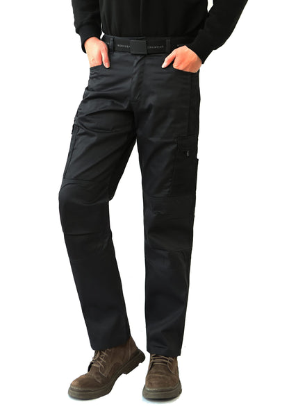 WORK IDEA Mens Work Trousers - Camouflage Trousers Mens Cargo Trousers with Inside Knee Pockets