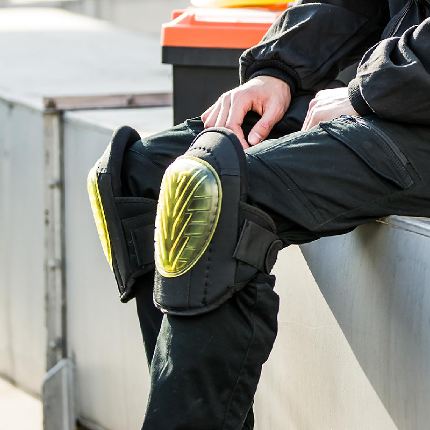 WORK IDEA - Professional gel knee pads for work, knee protection with premium foam, durable and highly elastic straps for quick closure