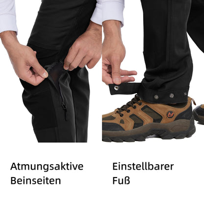 WORK IDEA Women's Hiking Trousers, Stretch Slim Fit, Water Resistant, for Outdoor Activities