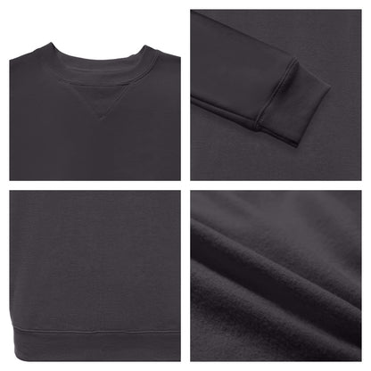 WORK IDEA Men's Crewneck Sweatshirt Work Wear Pullover Men's Basic Work Jumper