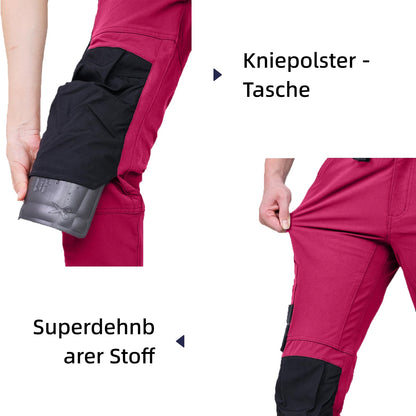 WORK IDEA Women's Slim-Fit Stretch Work Trousers: Cordura Fabric in Critical Areas, Heavy Duty, Elegant, Suitable for Highest Demands