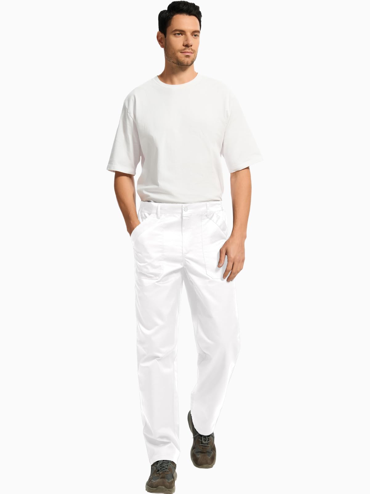 Pantalon de travail léger et décontracté pour homme WORK IDEA, idéal pour peintre et décorateur. 